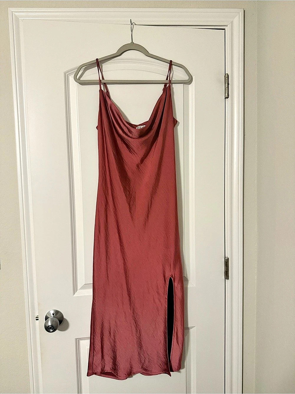 Satin Slip Midi Dress Size Medium